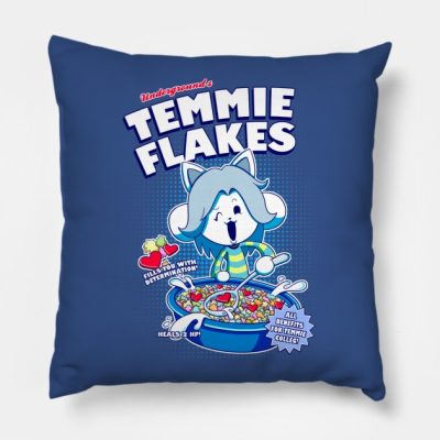 Temmie Flakes Throw Pillow Official Undertale Merch