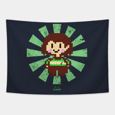 Chara Retro Japanese Undertale Tapestry Official Undertale Merch