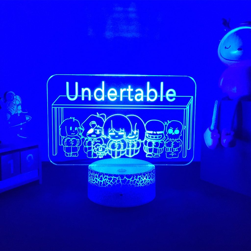 16 color Nightlight Game Undertale Sans Led Table Lamp Figure Bedside Lamp for Bedroom Decor Kids - Undertale Merchandise