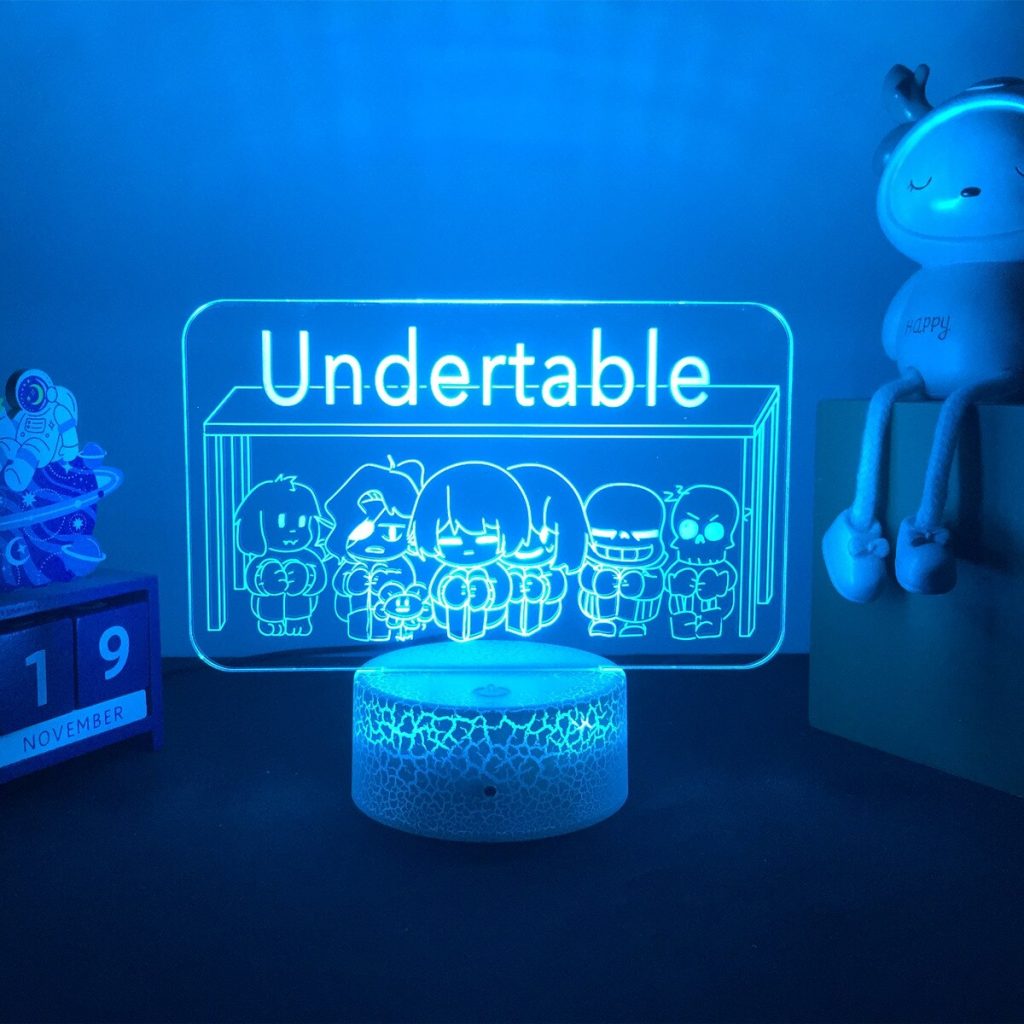 16 color Nightlight Game Undertale Sans Led Table Lamp Figure Bedside Lamp for Bedroom Decor Kids 2 - Undertale Merchandise