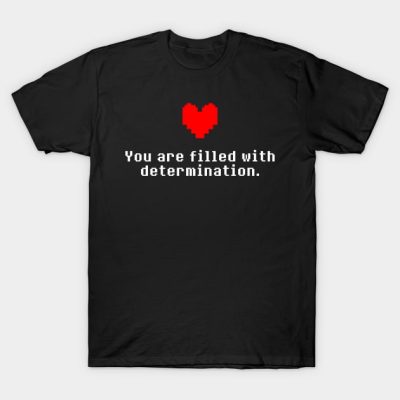 Undertale Determination Heart T-Shirt Official Undertale Merch