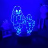 3D LED Night Light Game Undertale Sans Figure For Child Kids Birthday Xmas Gift Bedroom Decor 1 - Undertale Merchandise