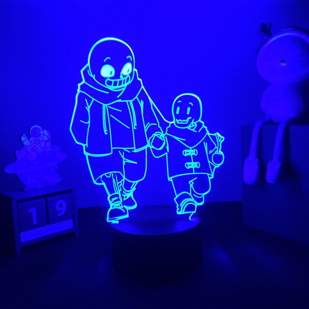 3D LED Night Light Game Undertale Sans Figure For Child Kids Birthday Xmas Gift Bedroom Decor 1 - Undertale Merchandise