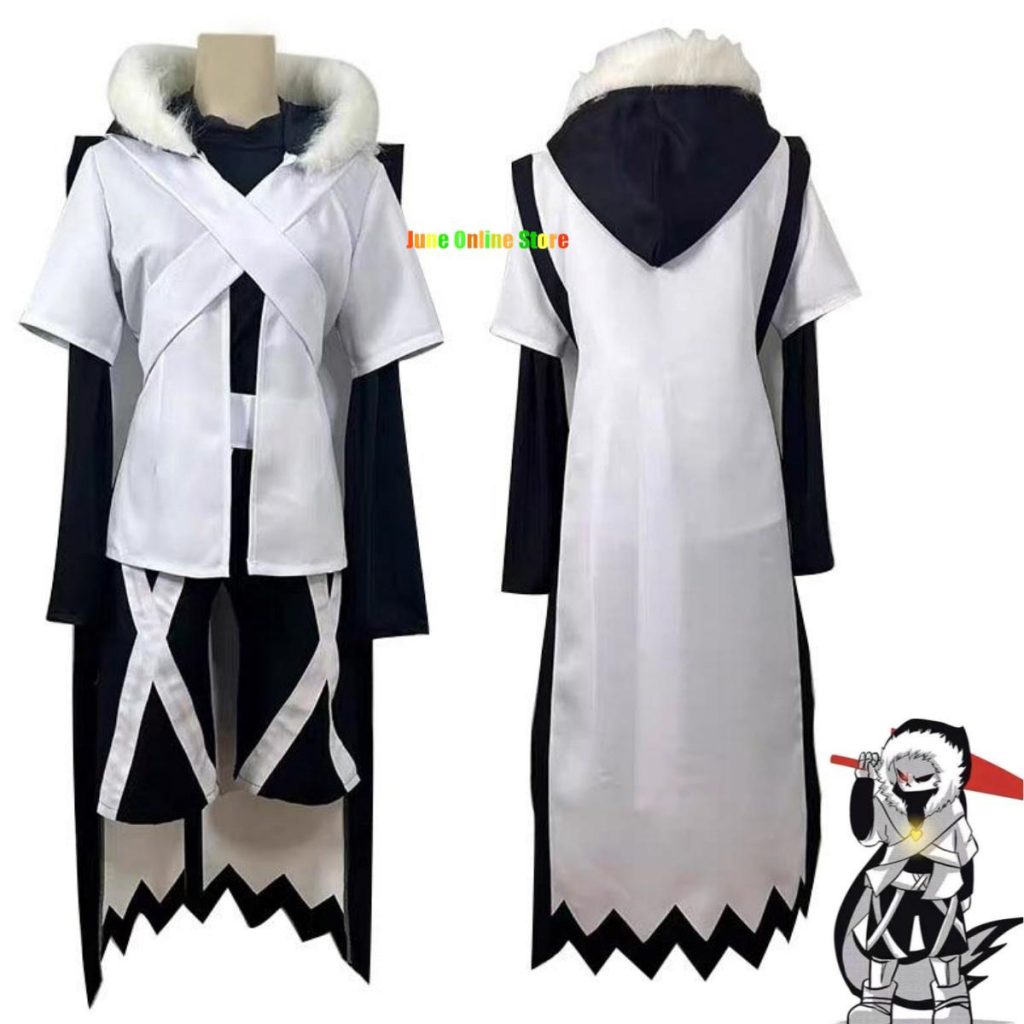 Anime Game Undertale XTALE Cross Sans Cosplay Costume White Cloak Cape Combats Uniform Adult Man Woman 1 - Undertale Merchandise