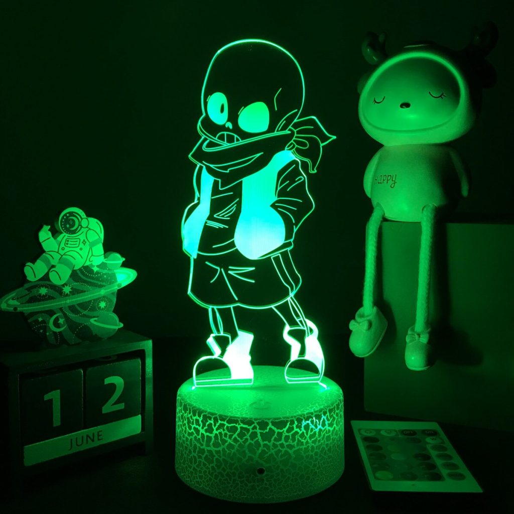 Game Nightlight Undertale Led Night Light Sans Figure Bedside Lamp for Bedroom Decor Child Kids Birthday 2 - Undertale Merchandise