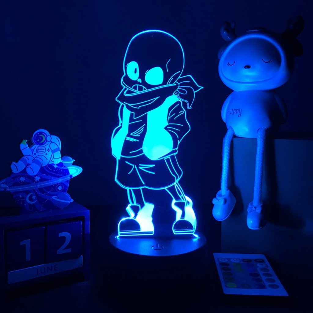 Game Nightlight Undertale Led Night Light Sans Figure Bedside Lamp for Bedroom Decor Child Kids Birthday 3 - Undertale Merchandise
