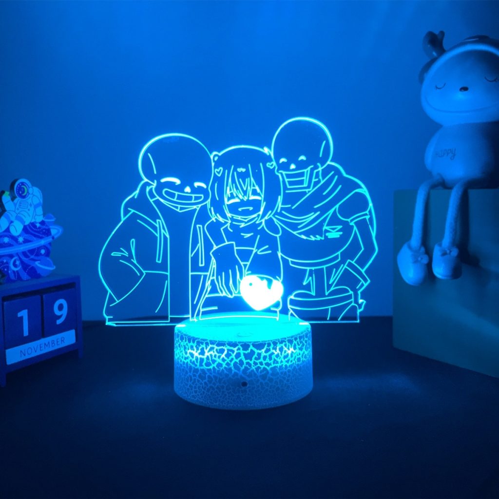 Hot Game Undertale 3d lamp Chara and Papyrus LED night light for kids Birthday Gift Room - Undertale Merchandise