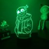 Led Night Light 16color 3D lamp Game Undertale Sans Figure Bedside Lamp for Bedroom Decor Kids 2 - Undertale Merchandise