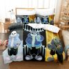 New Undertale Sans Bedding Set Single Twin Full Queen King Size Bed Set Aldult Kid Bedroom 11 - Undertale Merchandise