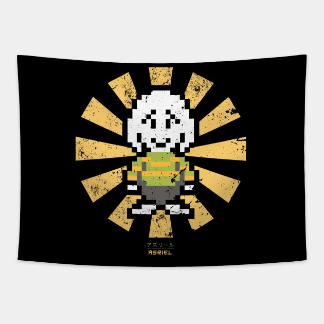 Asriel Retro Japanese Undertale Tapestry - Undertale Merchandise