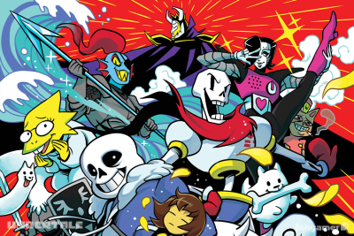 product UT 5th anniversary poster design2 - Undertale Merchandise